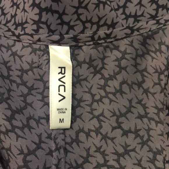 NWOT RVCA Sheer Tank Top Blouse Sz Medium - Picture 7 of 7